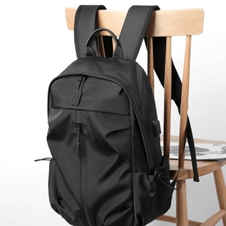 Black College Waterproof Multi-Functional Laptop Backpack