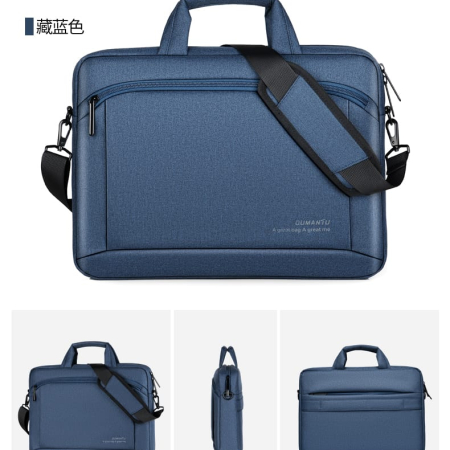 15 Inch Laptop Bags Office Documents Storage Bag Travel ( Blue