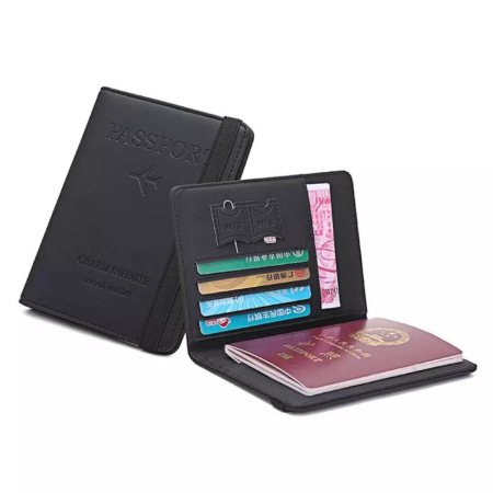 Passport Covers Holder Wallet Case ( black color )