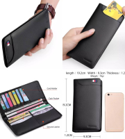 Ultra thin Slim Long Holder Men Wallet