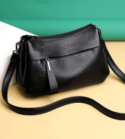 Crossbody bag atipasial leather ( black colour )