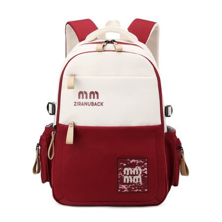 Schoolbags, College Cute Large-Capacity Backpacks, Simple Casual Backpacks(Red)