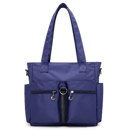Women Casual Large Capacity Waterproof Oxford Cloth Bag(Dark Blue)