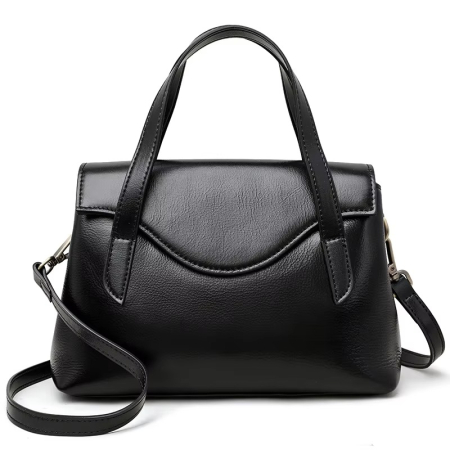 Atmospheric Popular Bag Crossbody Large Capacity Handbag(BLACK)
