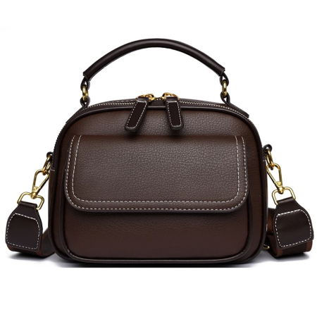 New Sac a Main Women Handbag soft small Shoulder Pu Leather Tote Hand Bags for Ladies(coffee)